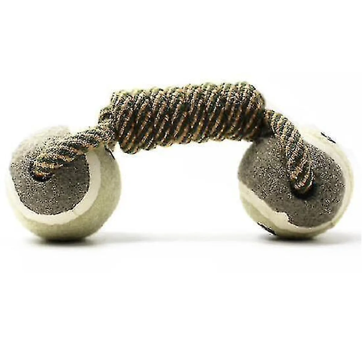 Meilleurs prix pour Jouet de tennis en corde de coton pour chien Jouet de corde à nœuds pour chien molaire Ball1 Piecegray