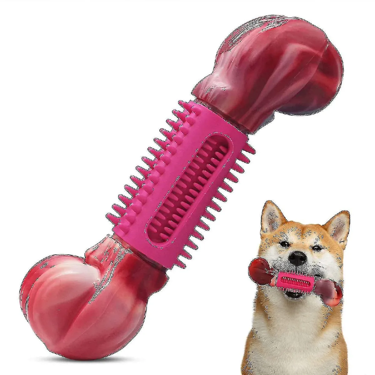 Meilleurs prix pour Jouet Pour Chien Pour Mâcheurs Agressifs, Jouet Pour Chien Robuste, Os De Chien En Nylon Et Caoutchouc, Spécialement Conçu Pour Le Nettoyage Des Dents De Chien