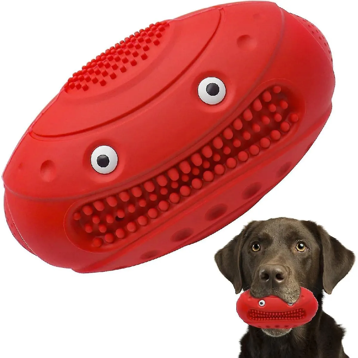Comparer les prix de Jouet pour chien rouge, jouet pour chien voiture, jouet à mâcher indestructible, jouet pour chien durable en caoutchouc pour nettoyer les dents, jouet pour chien interactif grinçant pour les petits, moyens et grands chiens.