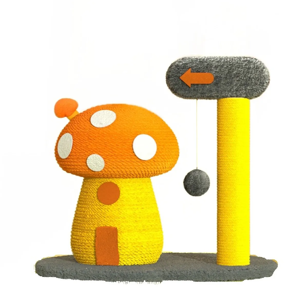 Comparer les prix de Champignons maison chat ramper cadre sisal pelé sauter plate-forme chat gratter poste jouet