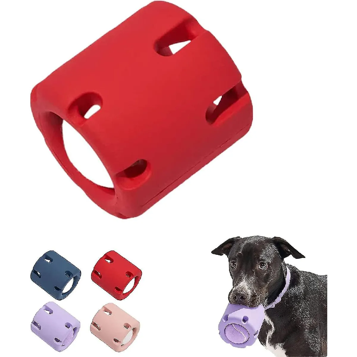 Comparer les prix de Jouet Tennis Tumble Puzzle, Jouets à Mâcher Interactifs pour Chiens, Coupe de Tennis pour Petits Chiens Nettoyage des Dents/Mâcher/Jouer Rouge