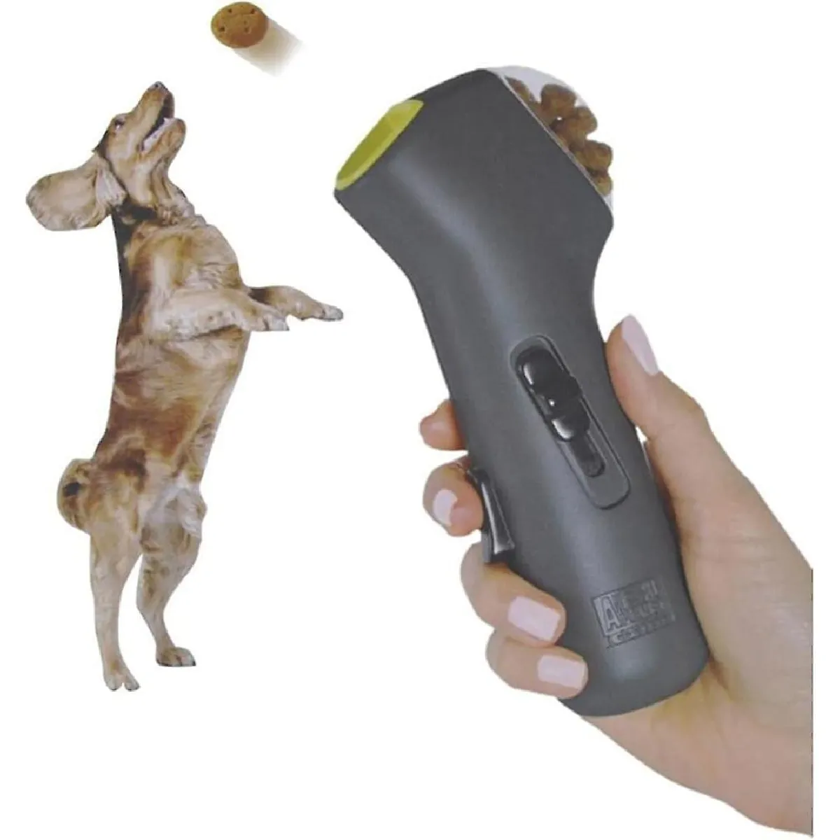 Comparer les prix de XYC Pet Treat Launcher Dog Food Catapult Dog Stuff Puppy Snack Shooter Feeder Pet Training Dispenser Toys Dog Interactive Toys Gifts for Dog Lovers (Cadeaux pour les amoureux des chiens)