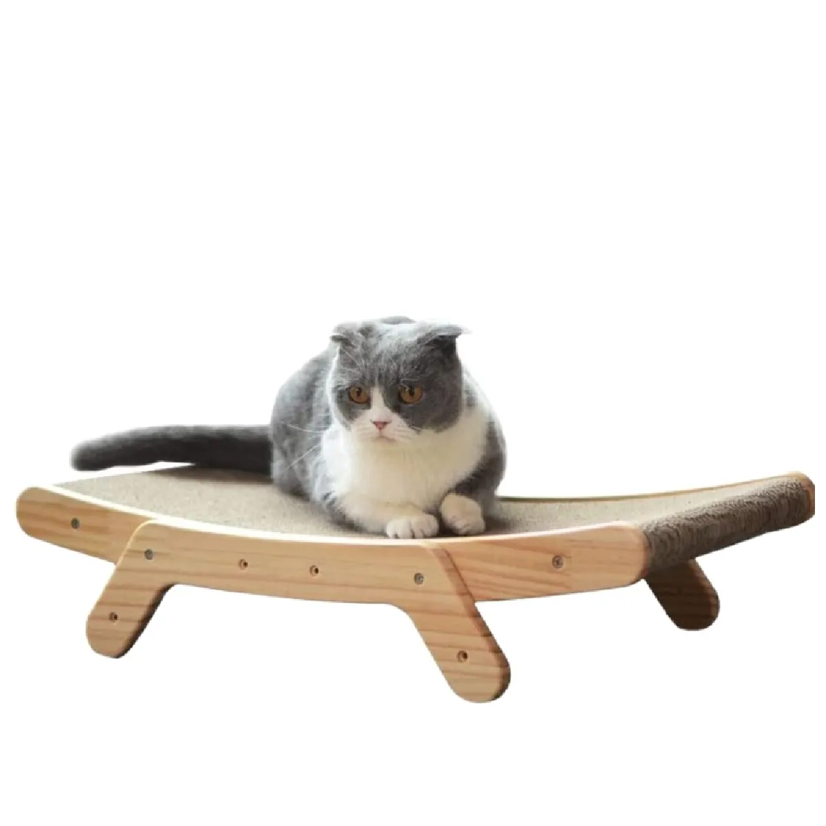 Comparer les prix de Griffes de chat en papier ondulé Lit de chat déformé Griffes de sable en papier ondulé vertical Jouet