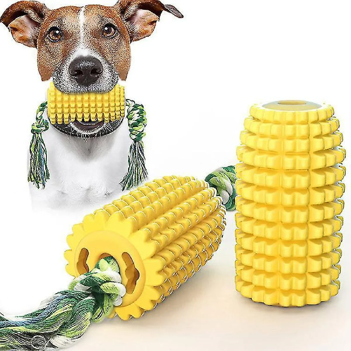 Comparer les prix de Jouet de dentition pour chien Indestructible Jouets de dentition à mâcher Jouets de gâterie interactifs Brosse à dents pour chien Soins dentaires pour chien Jouets de corde à mâcher résistants aux morsures