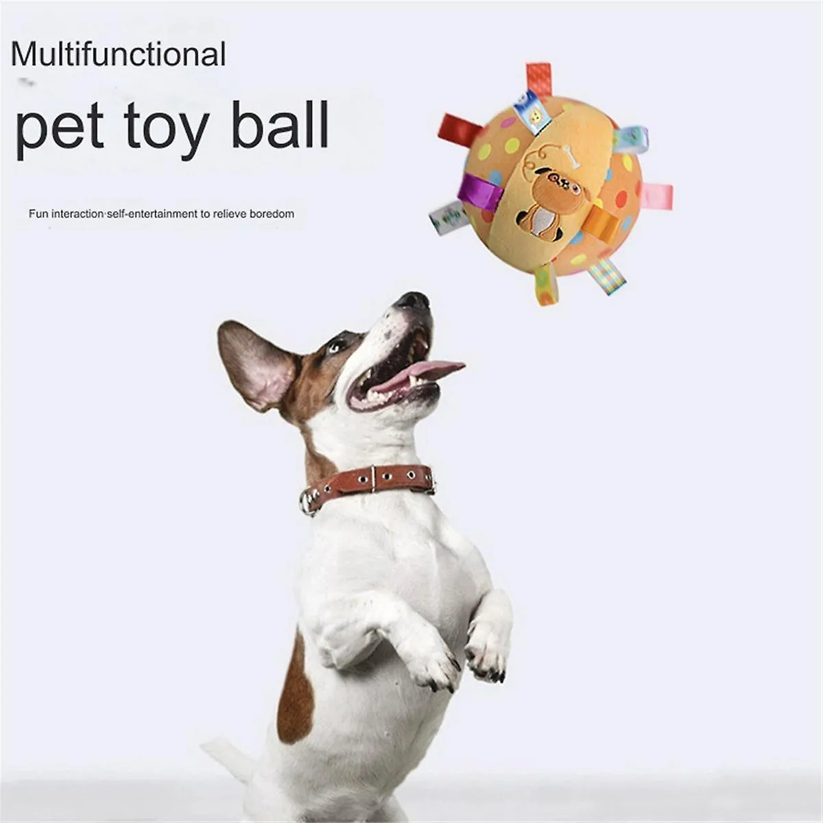Meilleurs prix pour Jouet pour chien en peluche balle de foot avec sangles Jouet de dressage pour chien balles pour chien de petite et moyenne taille B