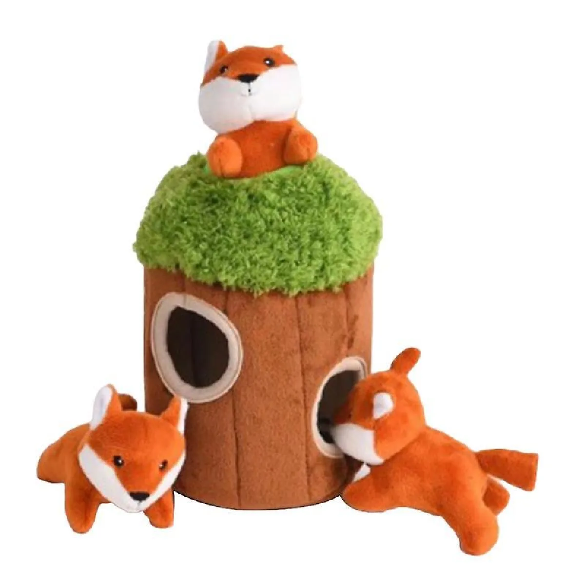Meilleurs prix pour 4 Pieces Fun Hide Seek Dog Toy Creaking Hide Seek Pet Toy Useful Pet Supplies