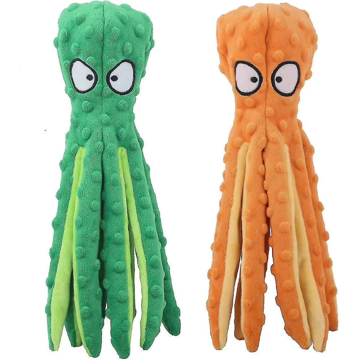 Meilleurs prix pour Shxx Dog Squeaky Toys Octopus - Pas de rembourrage Crinkle Peluche Jouets pour chien pour chiot Dentition, Jouets à mâcher interactifs durables pour chiens de petite à moyenne taille Trai