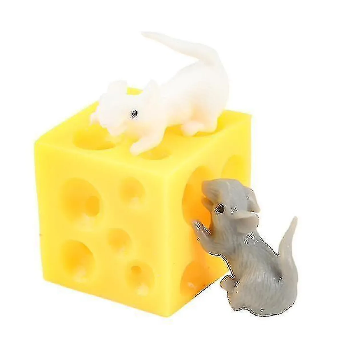 Comparer les prix de Jouet de décompression amusant pour souris et fromage à presser avec les doigts