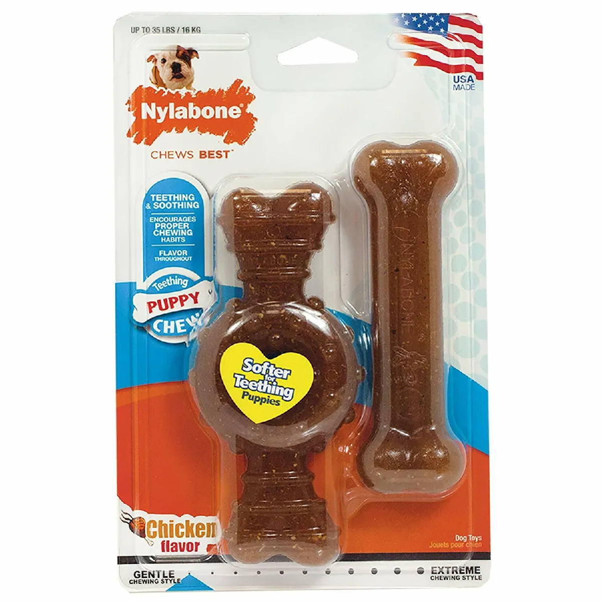 Meilleurs prix pour Nylabone Os/Anneau Arôme Poulet pour Chien
