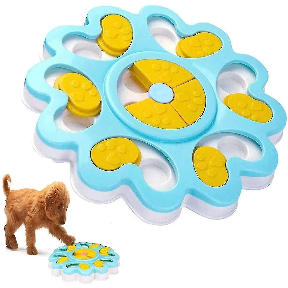 Comparer les prix de jouet puzzle pour chien,jouet distributeur de friandises pour chiot,jouet lent pour chien,jeux d'entrainement pour chien avec antidérapant,améliorer le QI bol puzzle pour chiot
