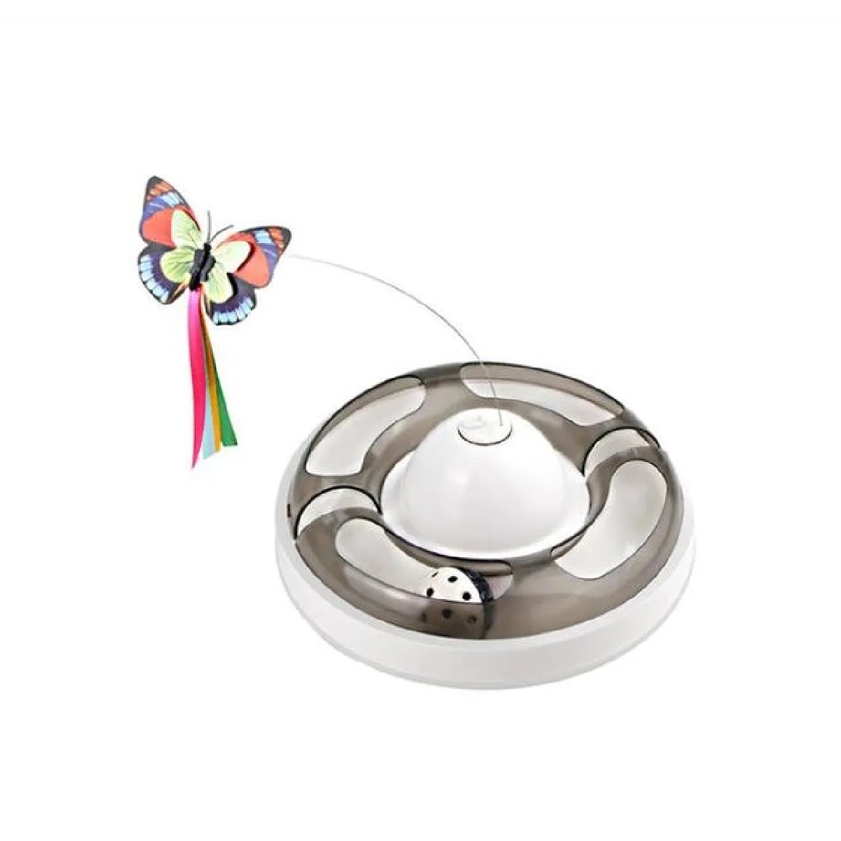 Meilleurs prix pour Jouet pour chat interactif pour chat d'intérieur Jouet papillon rotatif électronique avec rouleau Orbital Ball Jouet pour chaton automatique   Jouets pour chat