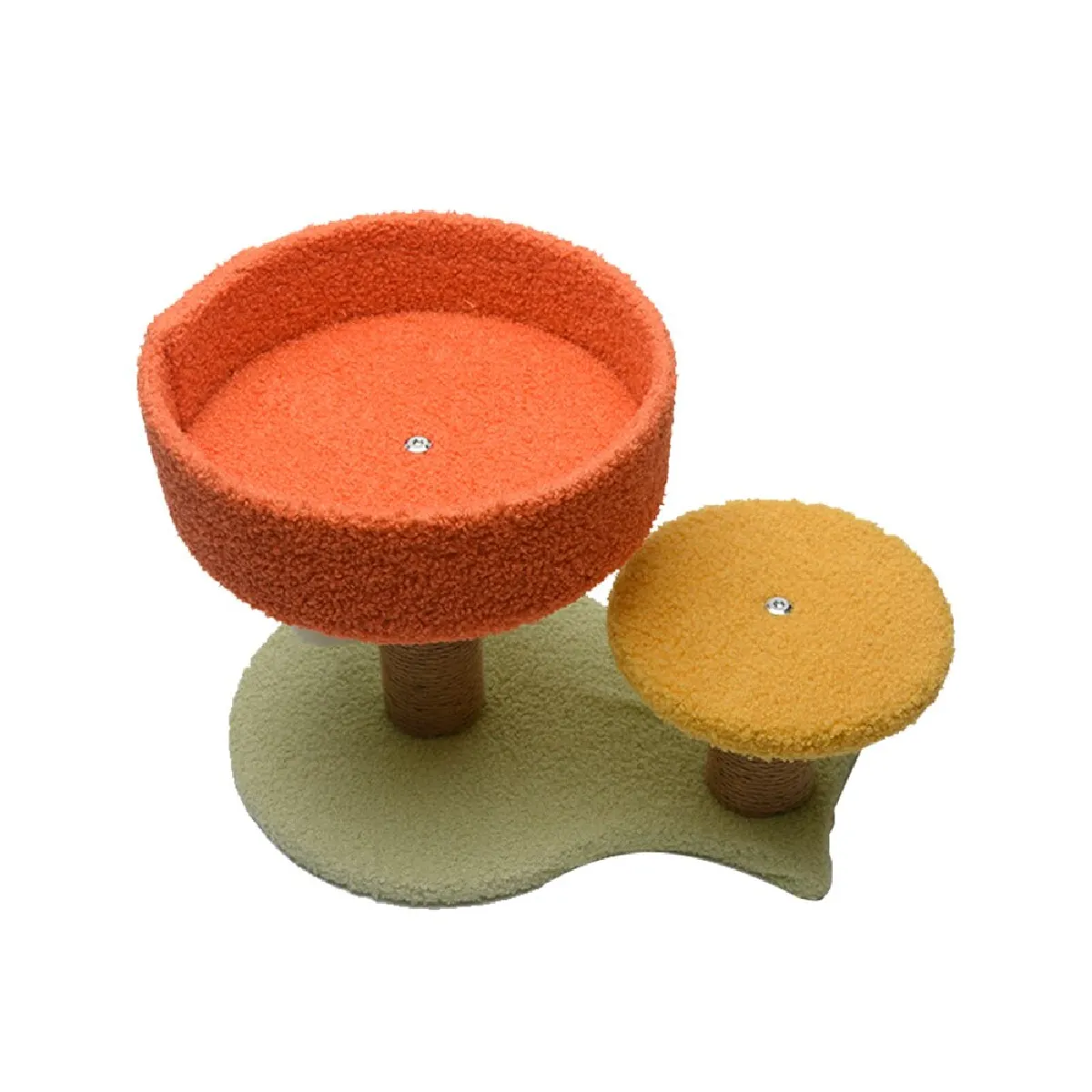 Comparer les prix de Perchée scratch post post sisal fournitures pour animaux meubles lit jeux tour pour chat double étage intérieur grande terrasse chaton