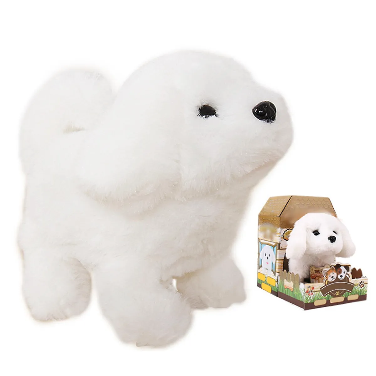 Meilleurs prix pour Jouet interactif en peluche avec figurines Jouet interactif en peluche pour chien Chien en peluche Chien en peluche Jouet interactif électrique pour chien de compagnie pour la promenade