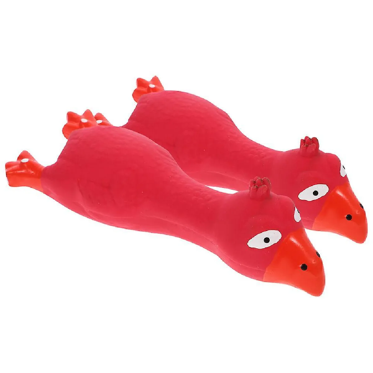 Comparer les prix de Jouet pour chien en latex en forme de poulet 2pcs Jouet de dentition à mâcher pour chiot Jouet à mordre en forme de poulet