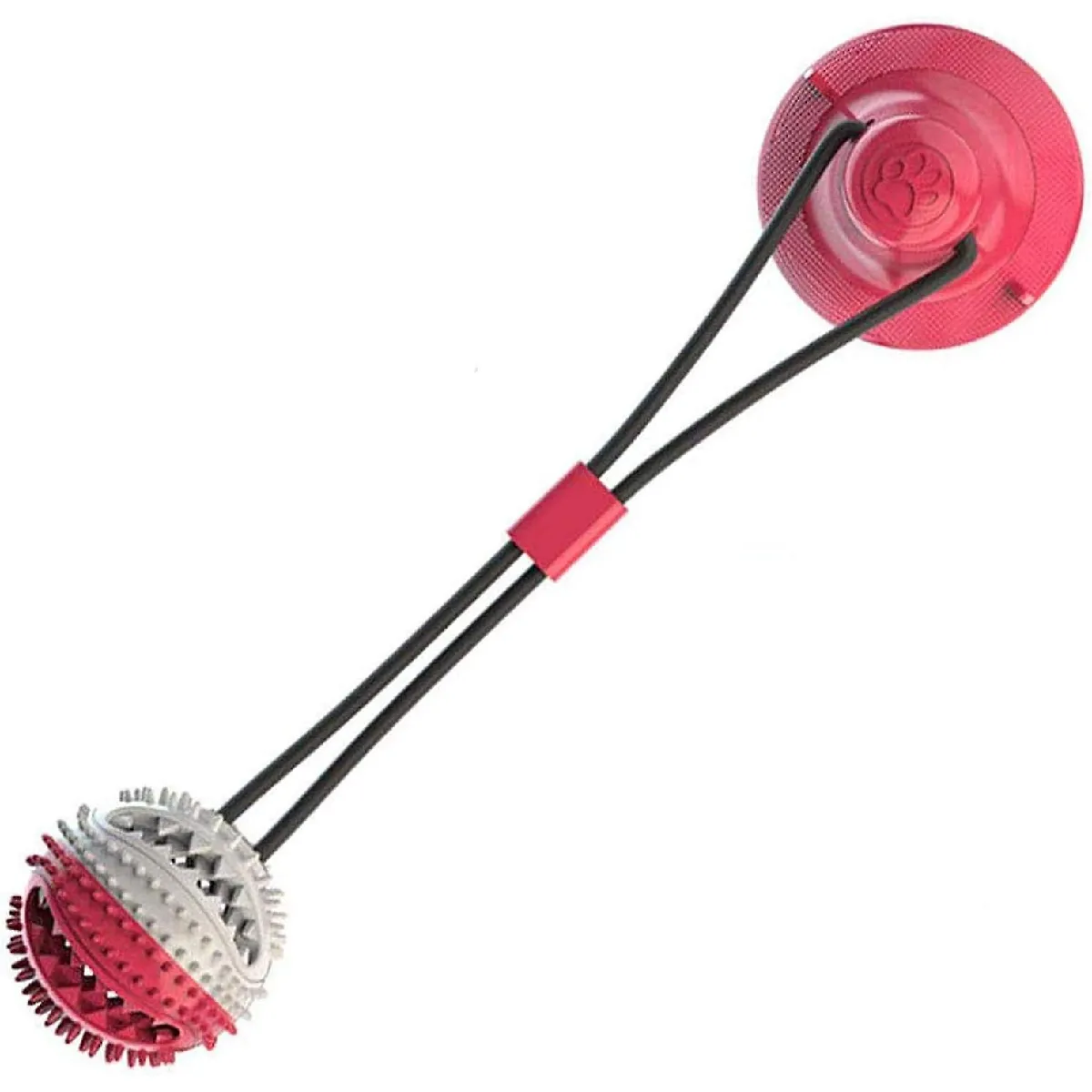 Comparer les prix de Jouet pour Chien à Ventouse, Jouet de Morsure Molaire pour Animaux de Compagnie, Jouet Multifonction pour Chien à Mâcher Molaire, Jouet pour Chien avec Fonction de Soin des Dents, pour Molaire, Nettoyage des Dents, Jouer (Rouge)