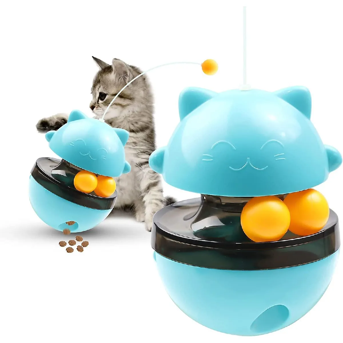 Comparer les prix de Jouet intelligent pour chat - Jouet interactif pour chat - Entraînement au QI - Friandises - Distribuer - Jouet amusant pour chat et chien