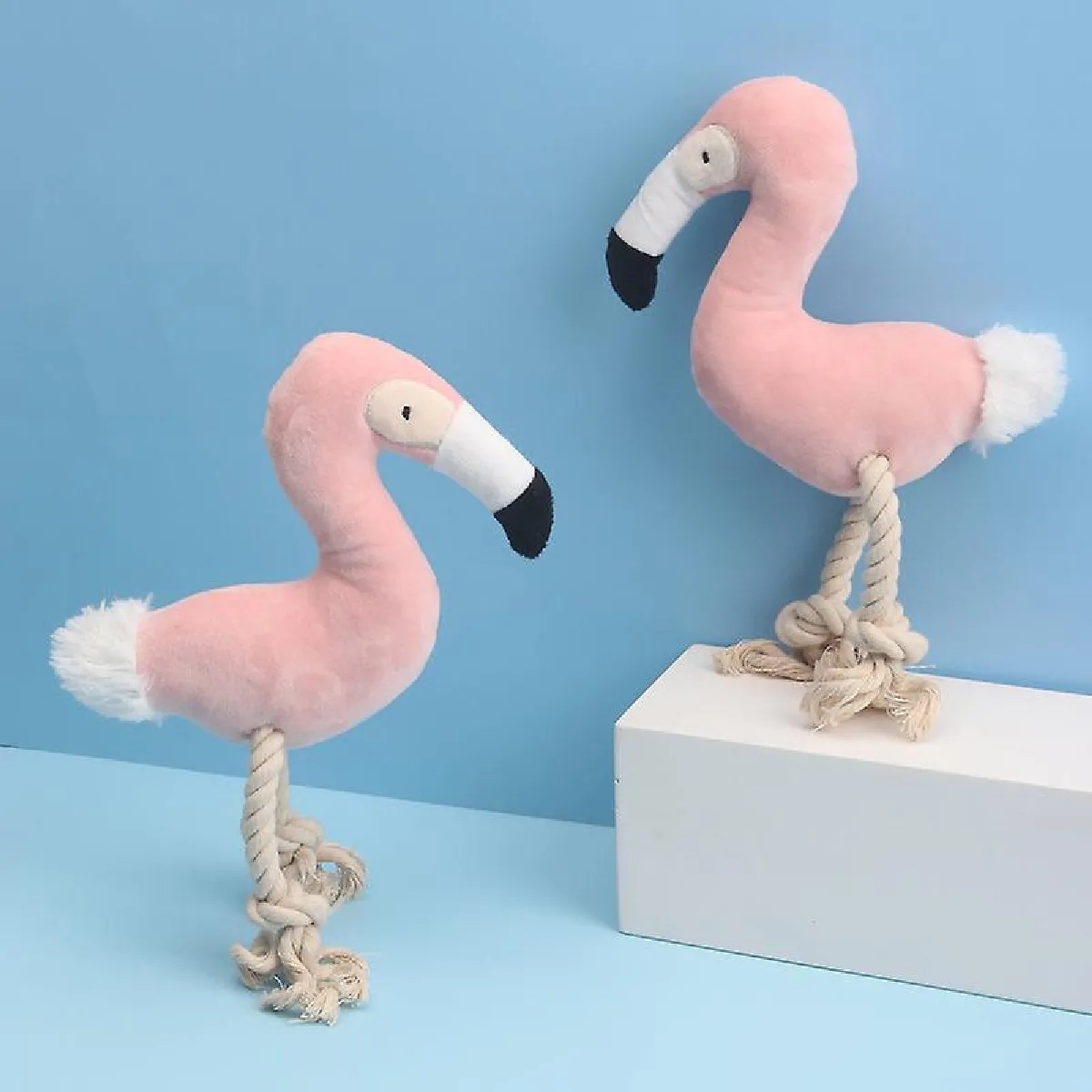 Meilleurs prix pour Jouet interactif pour chien avec Peluche Flamant pour l'entraînement au dressage