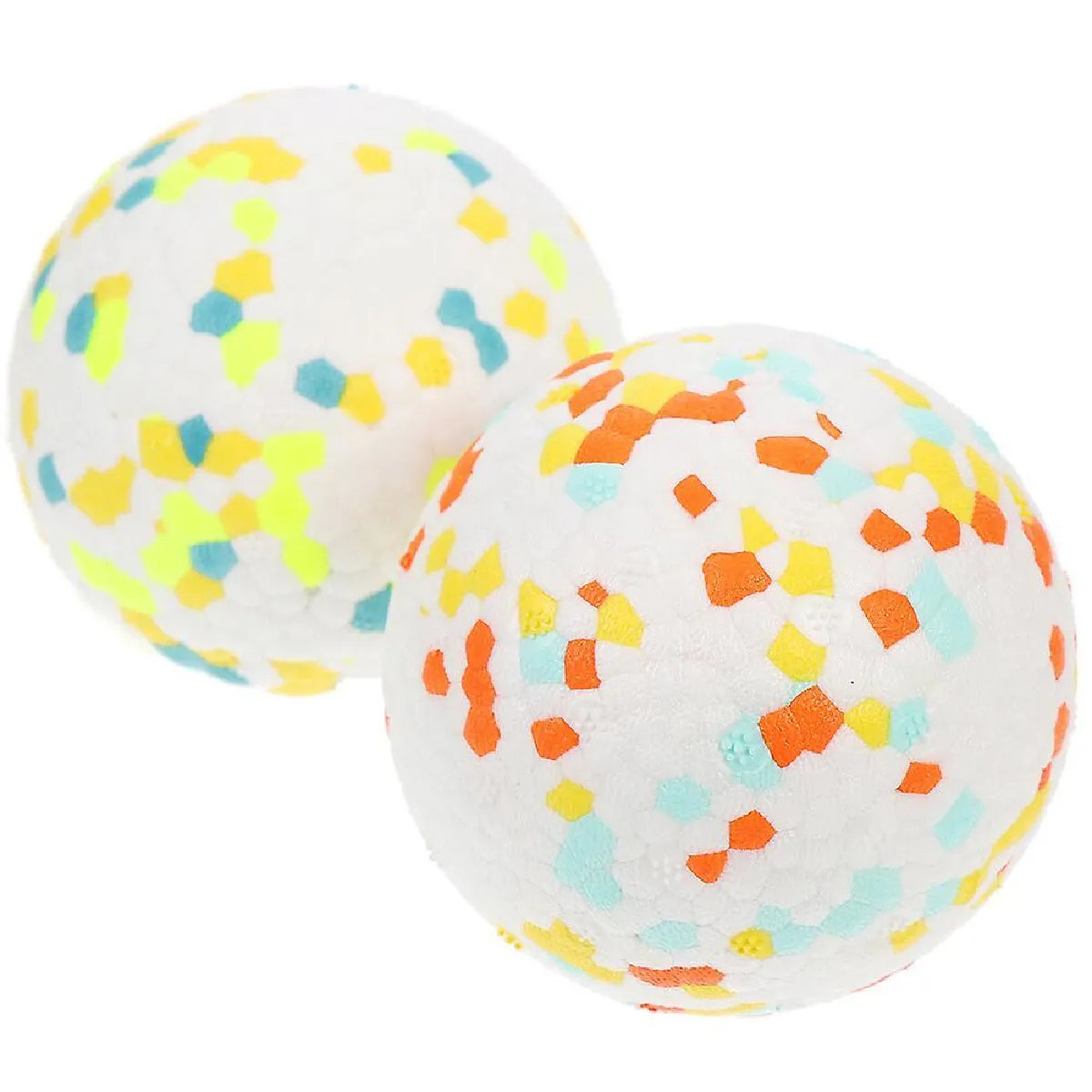 Meilleurs prix pour 2pcs Sturdy Pet Dog Chewing Ball Interactive Ball Toy Balle résistante à la morsure Dog Ball Toy Food-grade Pet Teething Ball