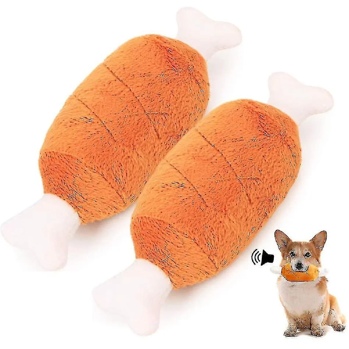 Meilleurs prix pour 2dog Jouets sonores en peluche Jouets à mâcher pour animaux de compagnie Jouet à mâcher en os Jouet pour chien Ensemble de jouets pour chien