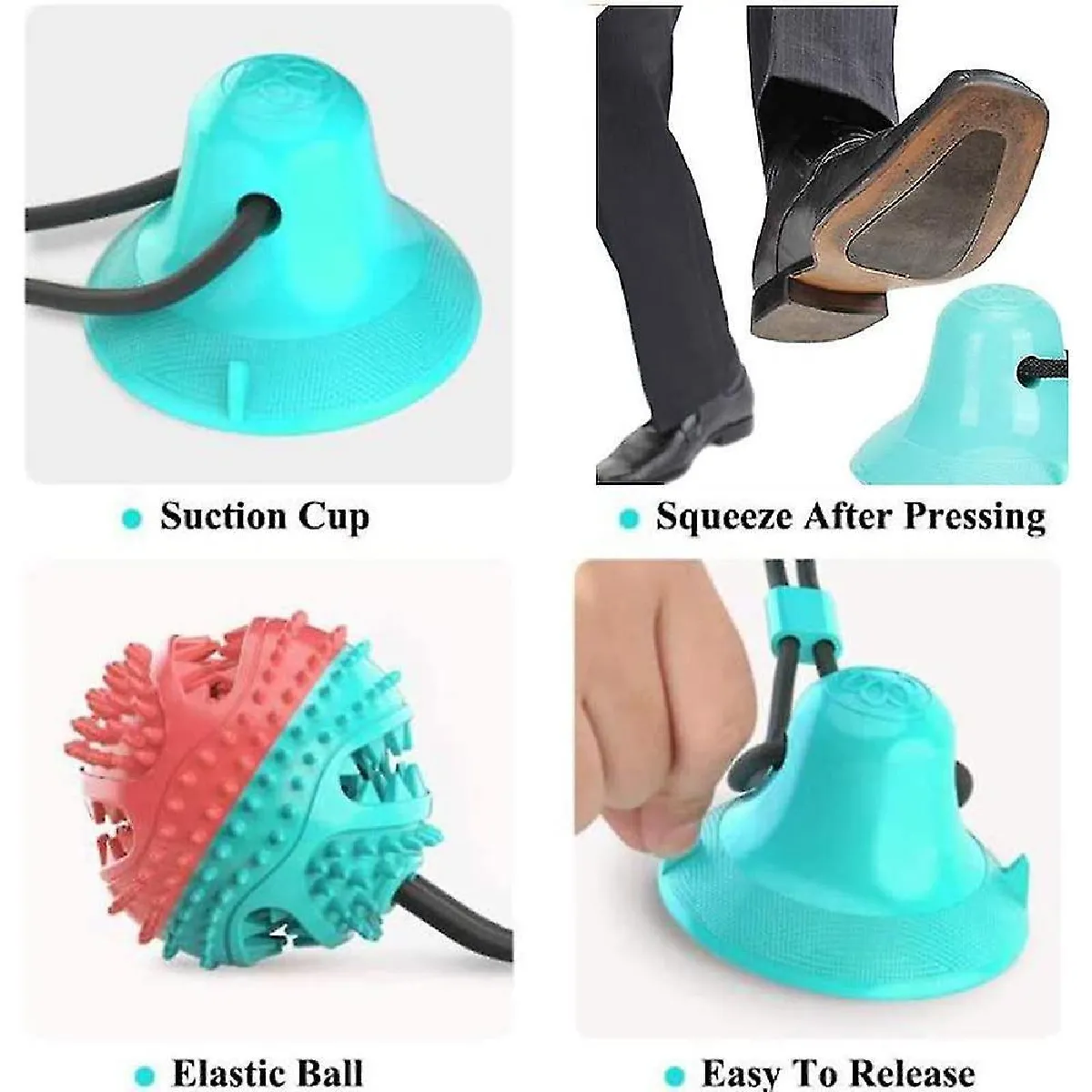 Comparer les prix de Jouet pour Chien à Ventouse Jouet à Tirer Balle Pour Chien Jouet à Mâcher Jouet Multifonction Pour Animaux de Compagnie Jouets De Nettoyage des Dents