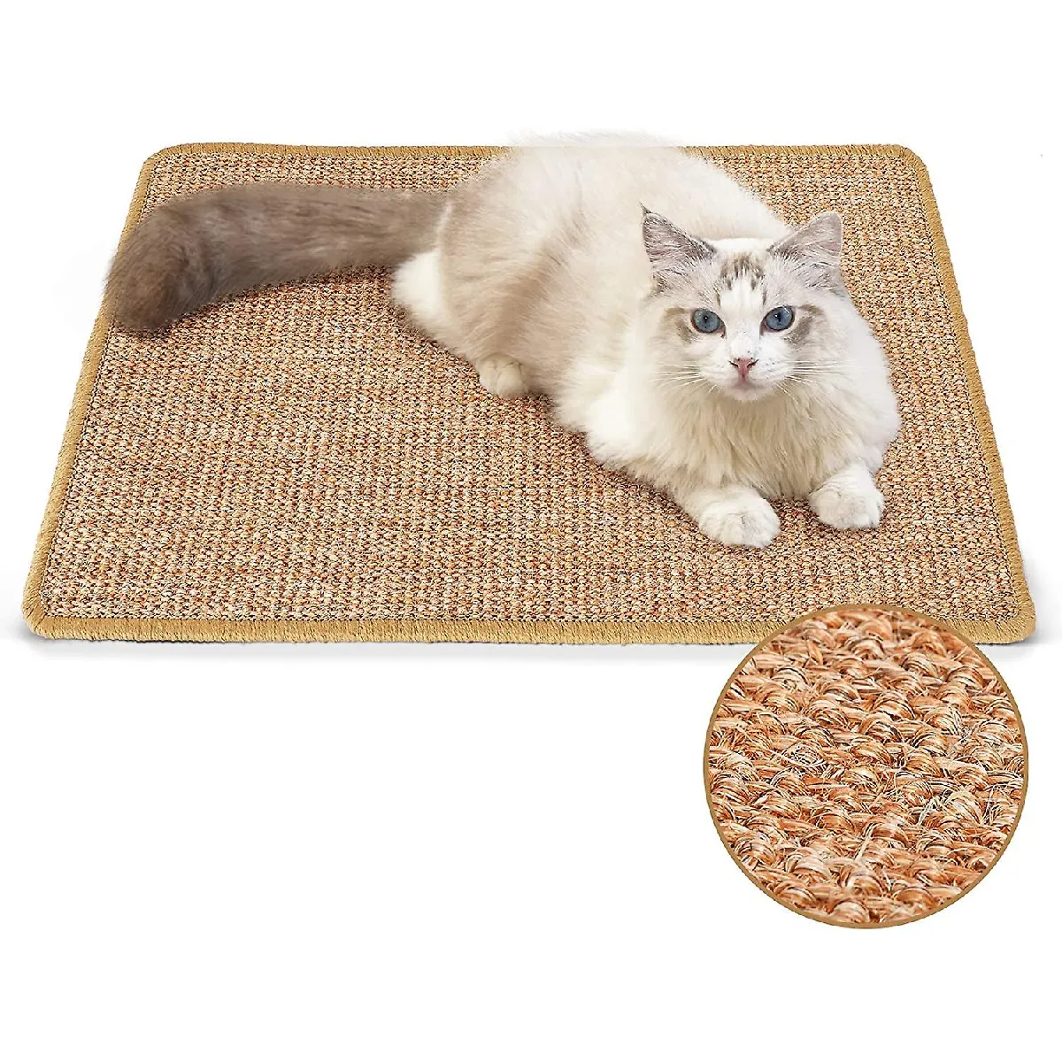 Comparer les prix de Coussin à gratter pour chat, 23,6 x 15,7 pouces sisal naturel coussin à gratter pour chat