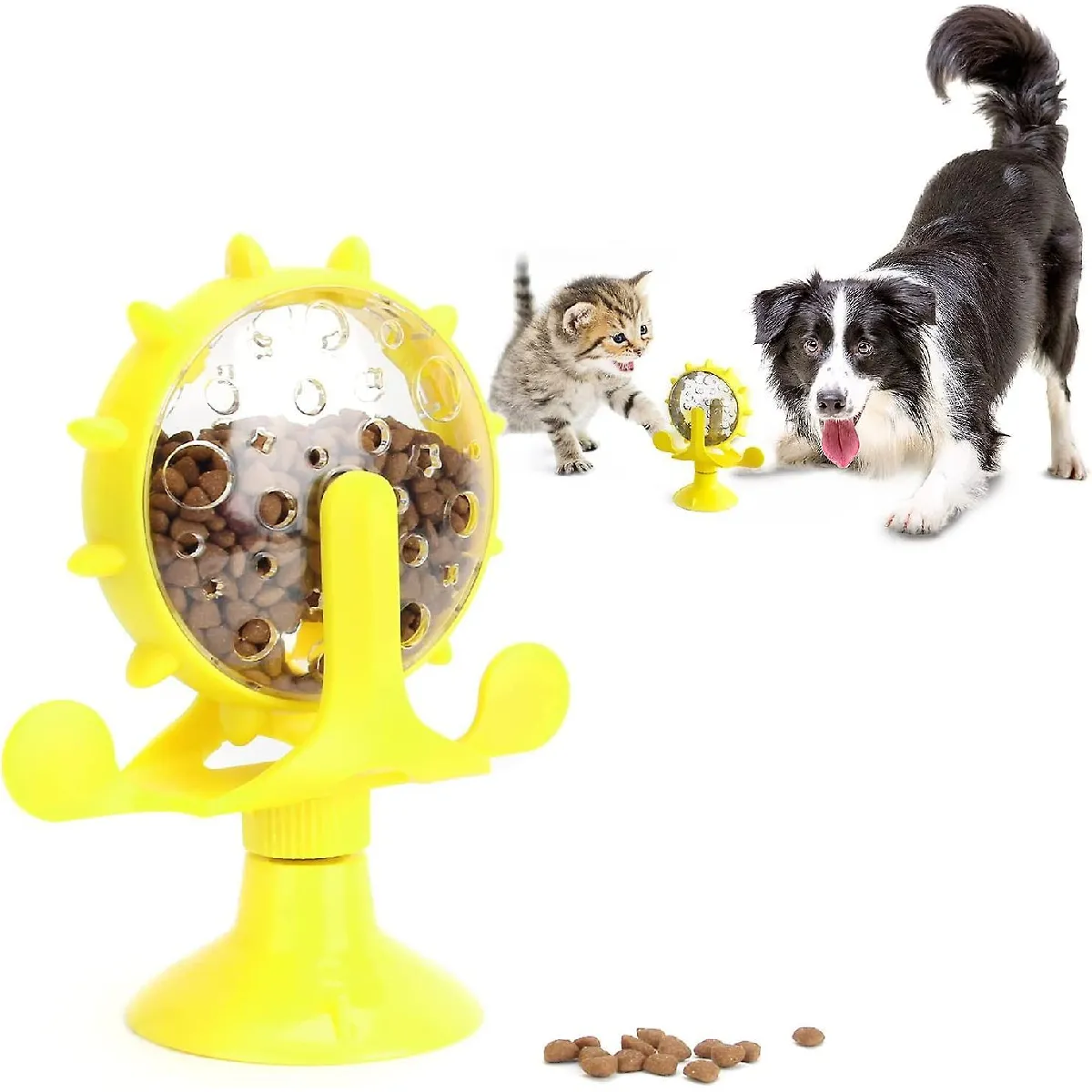 Comparer les prix de Jouet Interactif Pour Chat Distributeur de Friandises Jouet Mangeoire Lente Fuite De Nourriture Puzzle Jouets Moulin à Vent Chien Chat Jouet