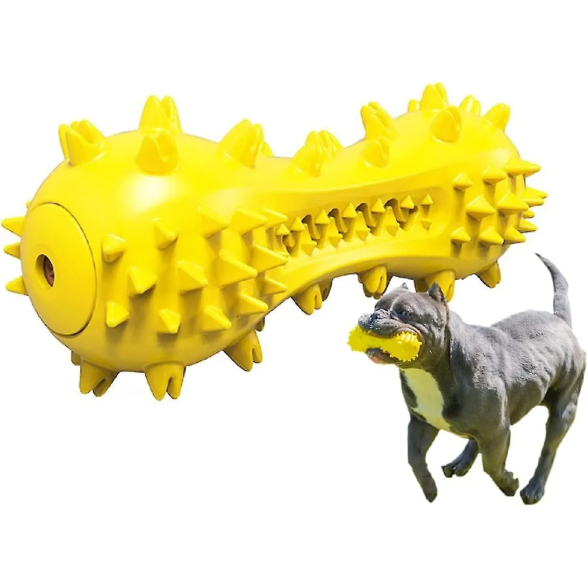Comparer les prix de Jouet à Mâcher Pour Chien Pour Mâcheurs Agressifs, Jouet Grinçant Pour Chien, jaune