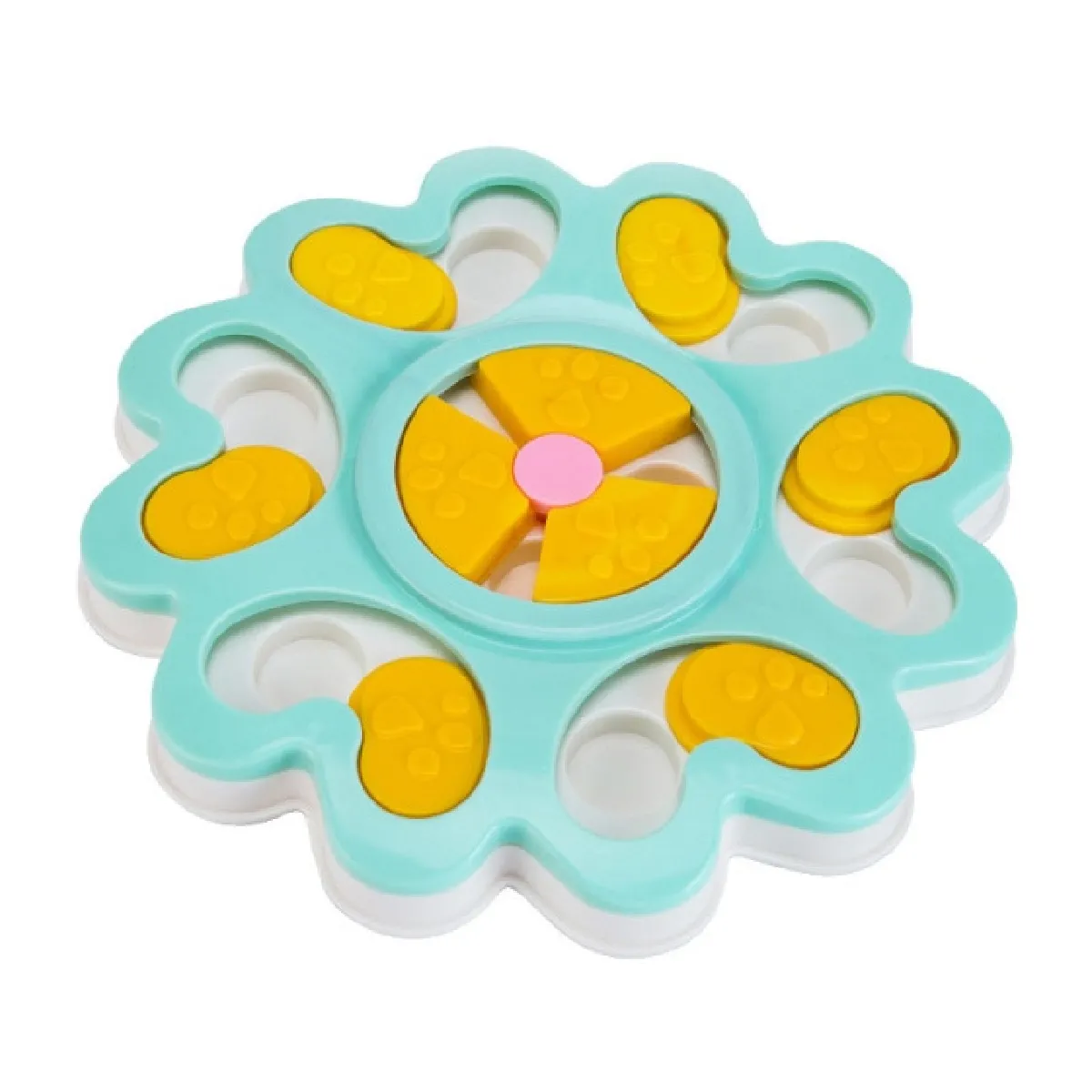 Comparer les prix de Jeu de chien éducatif avec griffe design de fleur anti-étranglement bol pour chien distributeur de nourriture pour chiens jouets d'entraînement pour chiens de compagnie 25 * 3cm   Jouets pour chiens