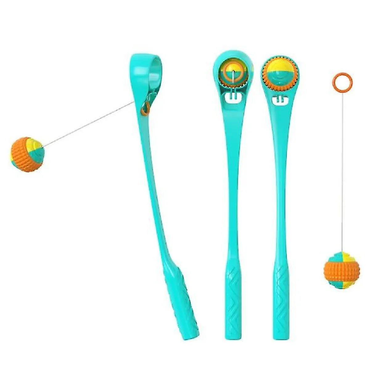 Meilleurs prix pour Équipement pour lancer des balles Jouets pour lancer des balles pour chiens Entraînement des chiots Extérieur (bleu lac)