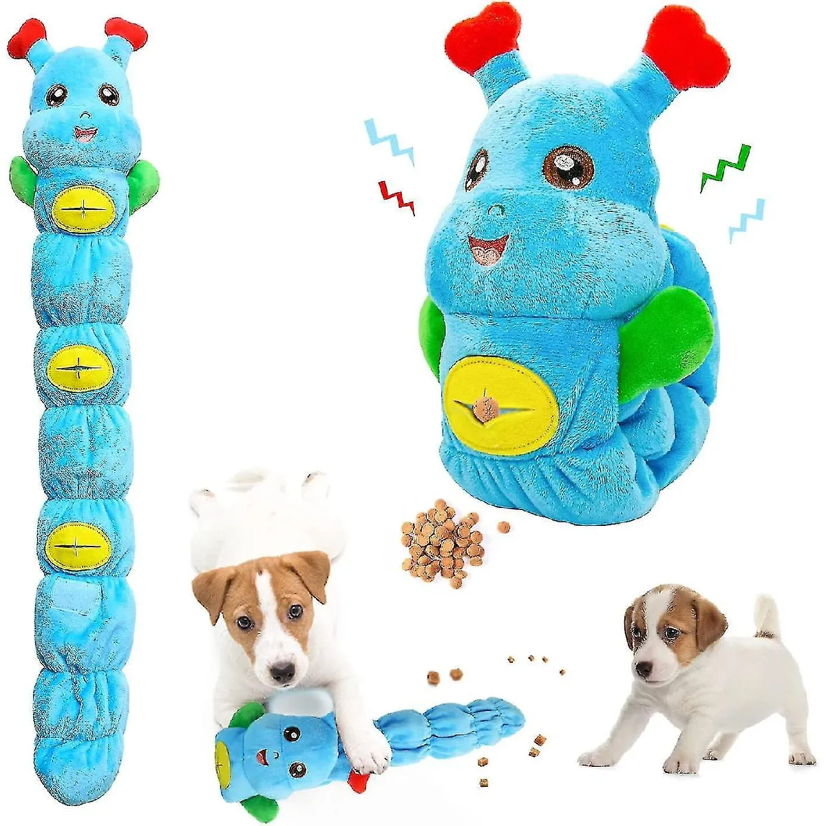 Meilleurs prix pour Jouet en peluche pour chien Caterpillar Jouet de reniflage pour l'ennui, l'entraînement à la recherche de l'instinct pour soulager le stress et l'anxiété.