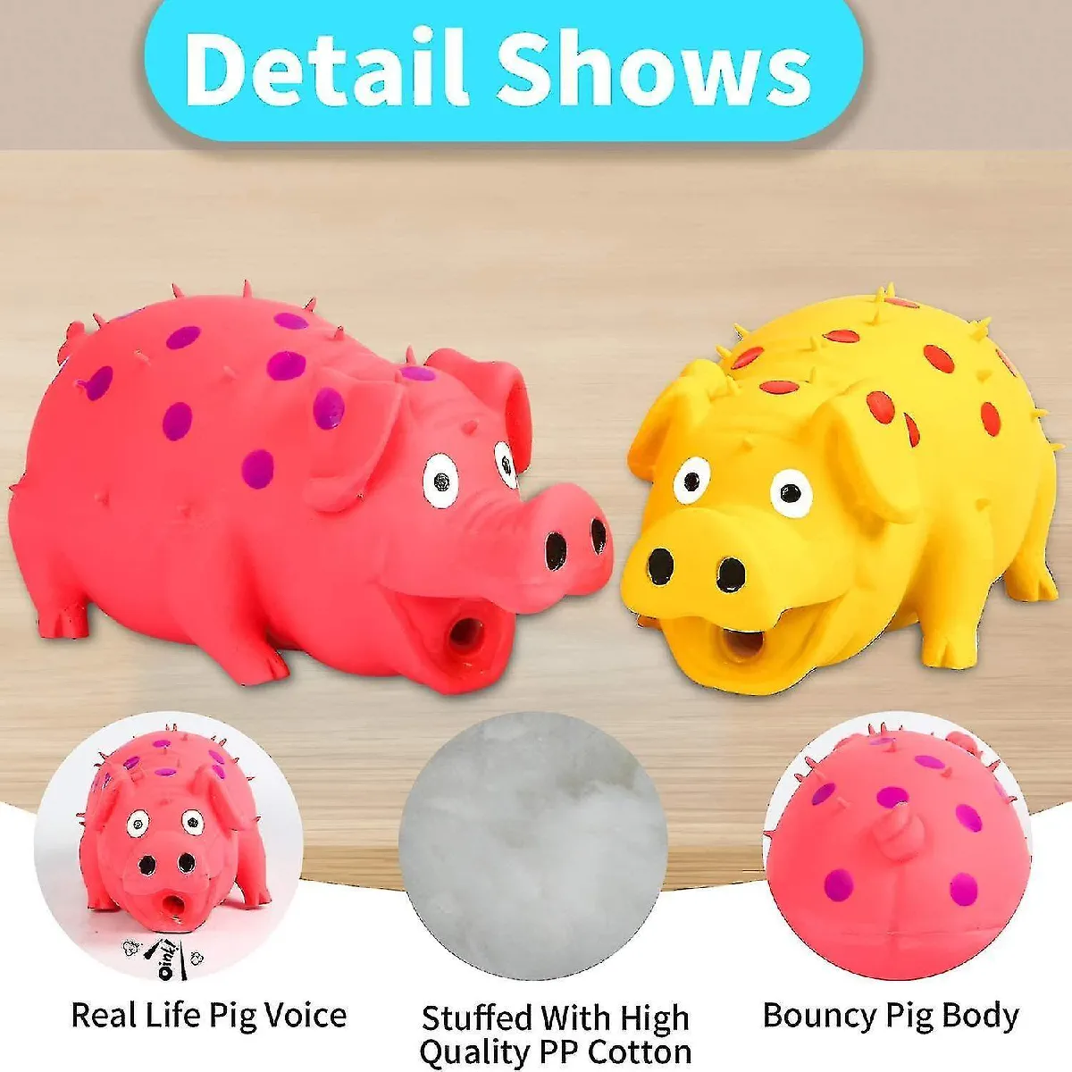 Meilleurs prix pour Jouets pour chien en forme de cochon qui couine, qui grogne, jouets durables