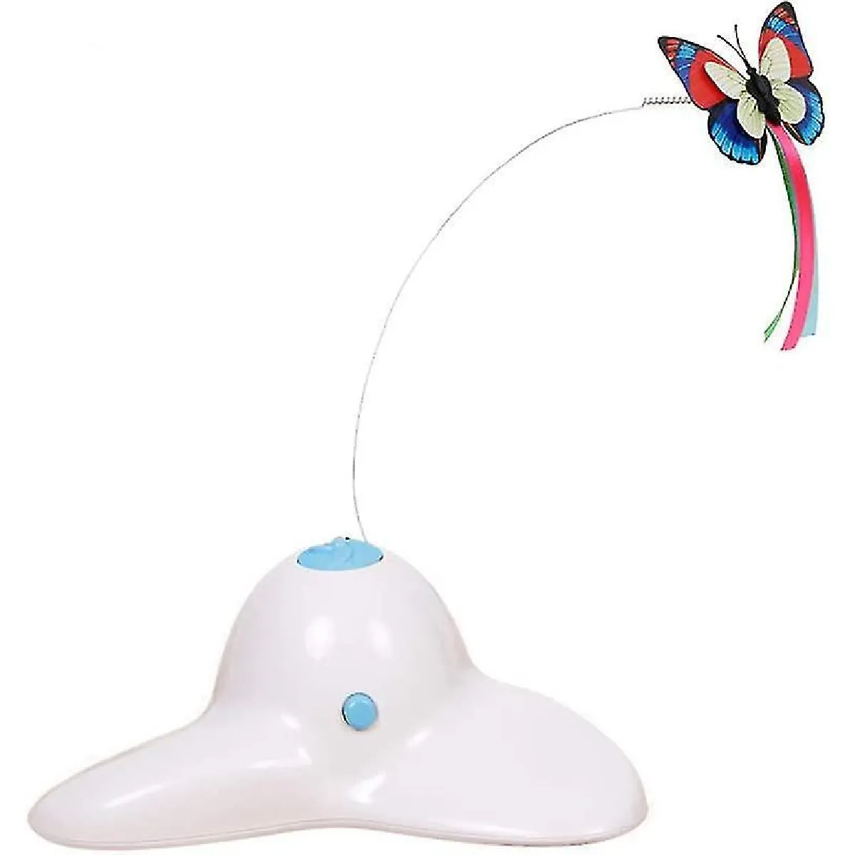 Comparer les prix de Jouet d'intérieur interactif pour chat avec papillon rotatif à 360° (blanc)
