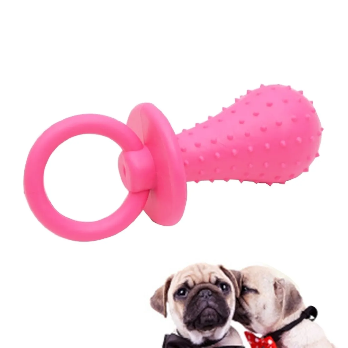 Comparer les prix de Jouet pour Animaux Le mastic en caoutchouc mignonne morsure résistante nettoient des jouets d'animal familier mâchent des jouets, taille: 14.5cm, livraison aléatoire de couleur