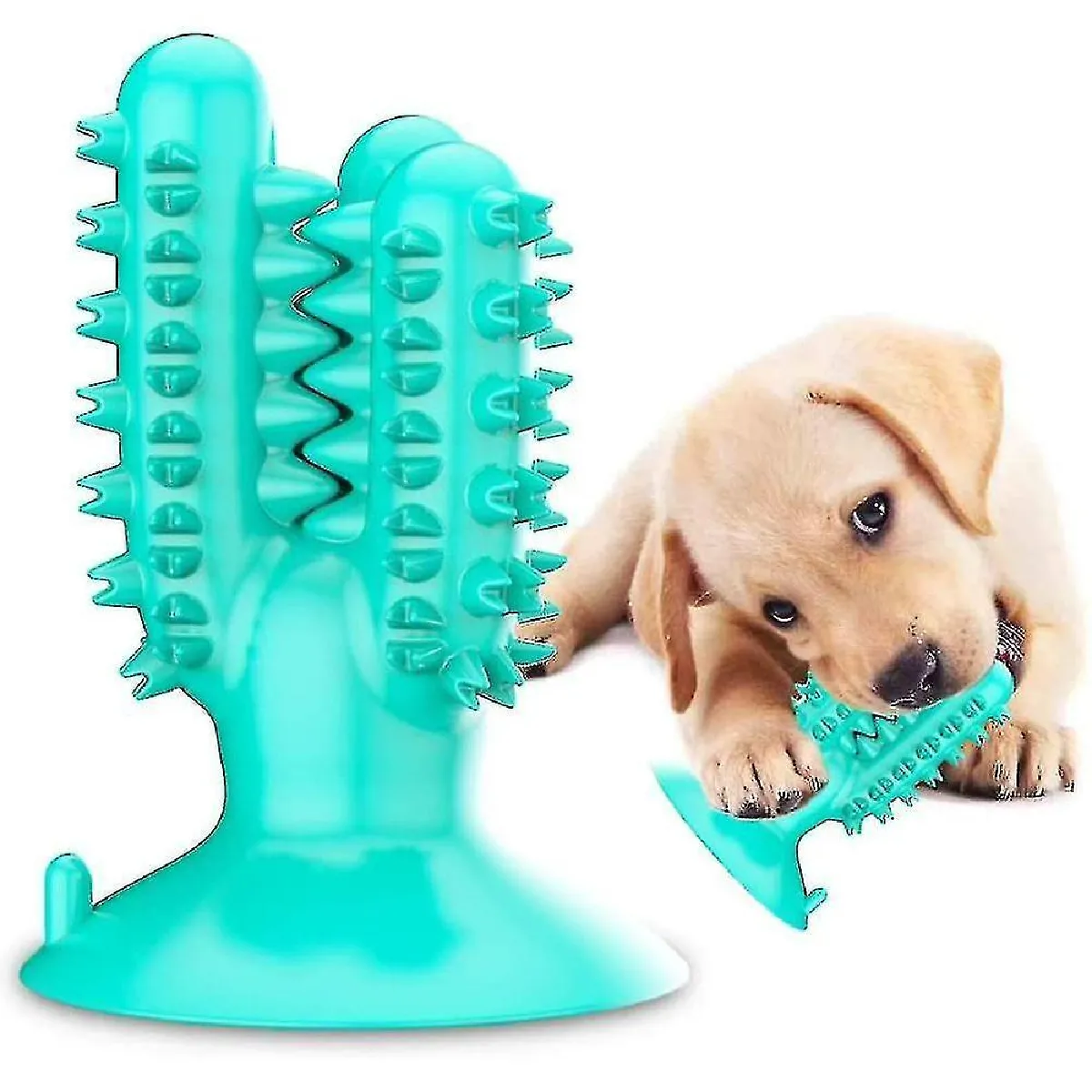Comparer les prix de Brosse à dents pour chien Jouets à mâcher, Jouet de brossage dentaire pour chiots de soins bucco-dentaires, Chien résistant aux morsures en caoutchouc naturel