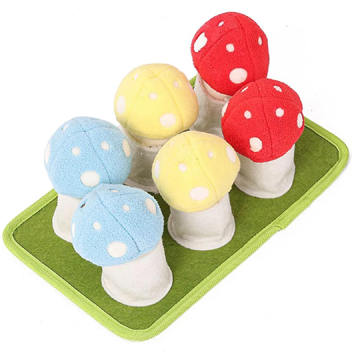 Comparer les prix de Jouet Snuffle Mat Puzzle Toy Mushroom Interactive Dog Food Puzzle Keep Busy Gift
