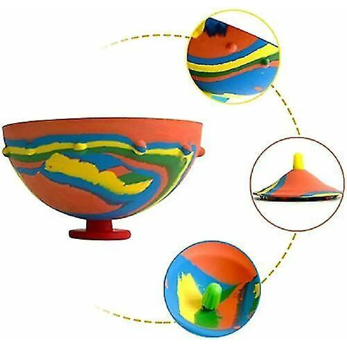Meilleurs prix pour Jouets Bol Rebondissant Camouflage Sensoriel Extérieur Silicone Spinning Bounce