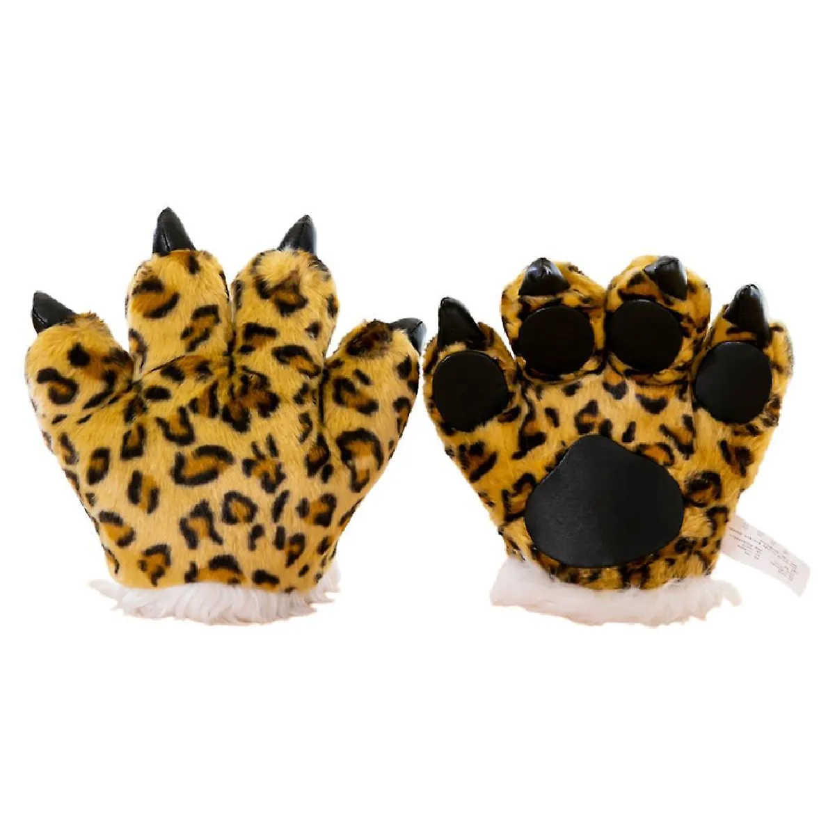 Comparer les prix de Gants en peluche Simulation Patte de Léopard Animaux Pelucheux Jouets Cosplay Moufles