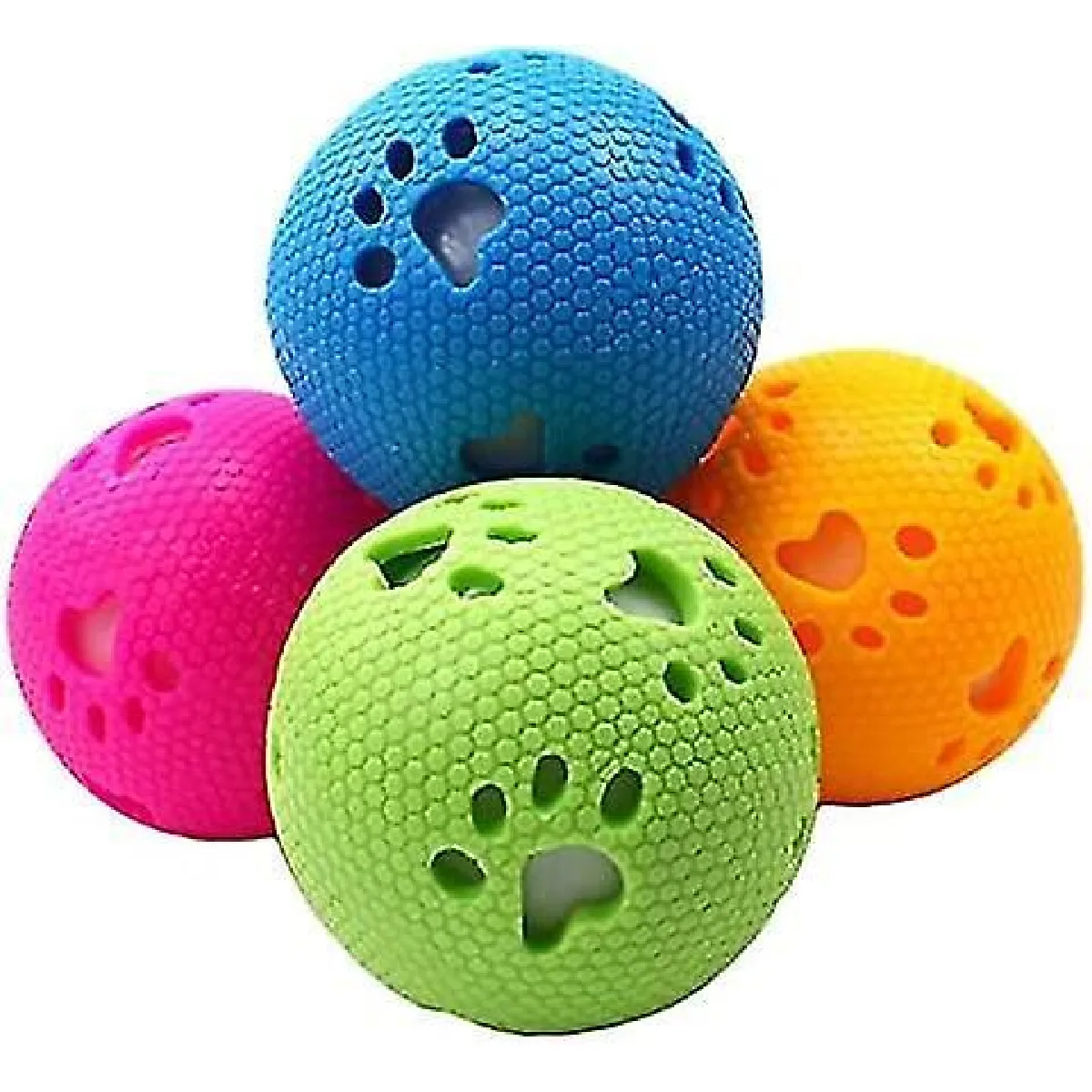 Meilleurs prix pour Dog Squeaky Ball Rubber : Réutilisable Soft Pet Interactive Toy Dog Chew Toy pour animal de compagnie Petit Moyen Grand Accueil