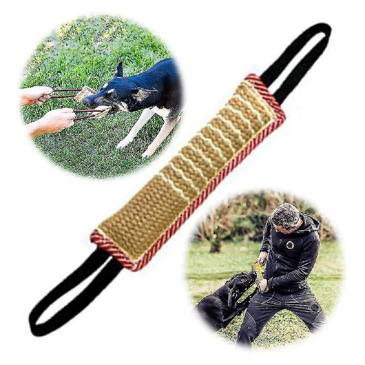 Meilleurs prix pour Dressage de chien Oreiller Jute Jouet Chien Remorquer Jouet Durable Morsure de chien