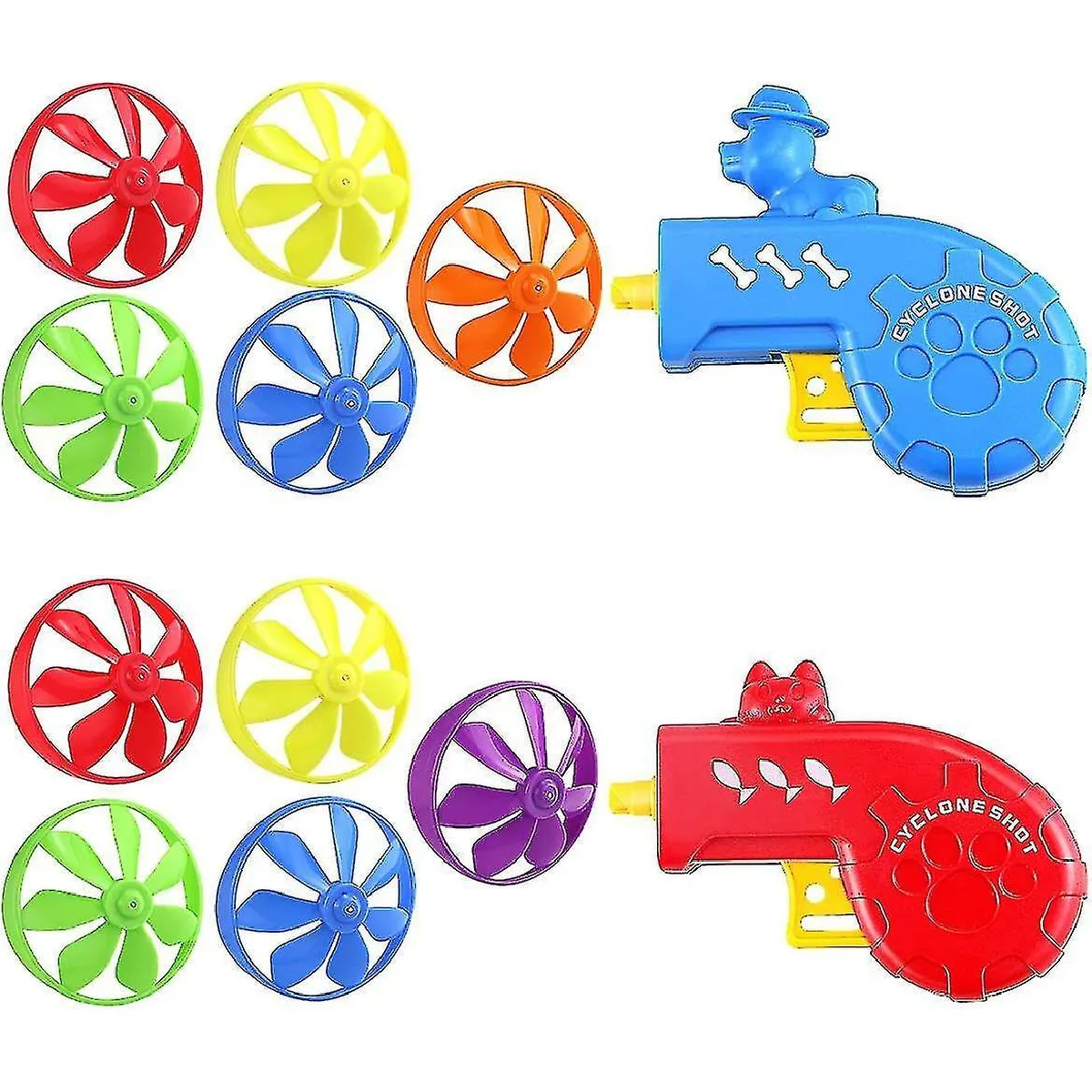 Comparer les prix de 2 Sets Cat Fetch Toy, Fun Interactive Dog Cat Kitten Tracks Toy With Colorful Flying Propellers For Pet Training (jouet interactif pour chien, chat et chaton avec des hélices volantes colorées pour le dressage des animaux)