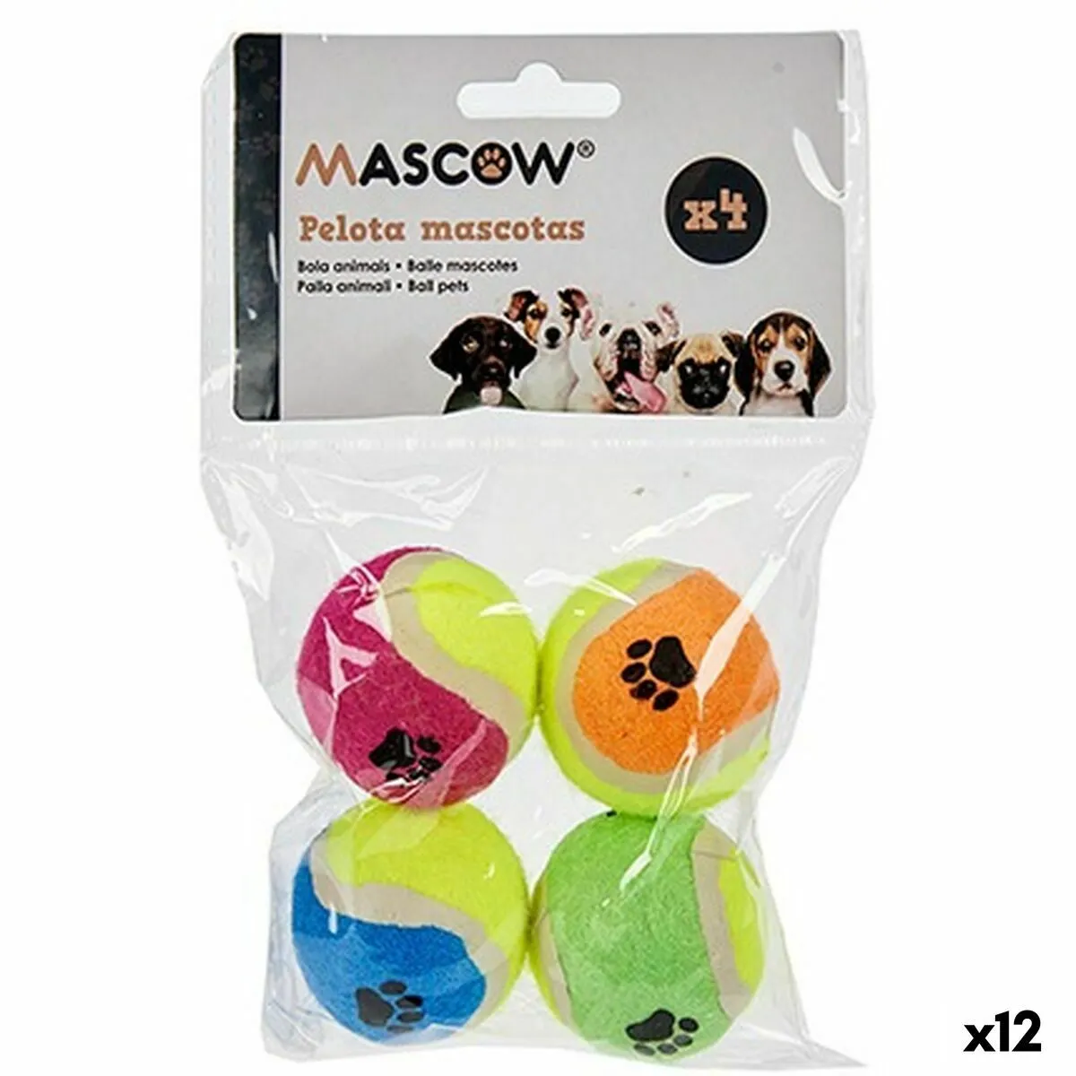 Meilleurs prix pour Jouet pour chien Ballon Multicouleur Ø 4,5 cm Polyéthylène polypropylène ABS (12 Unités)