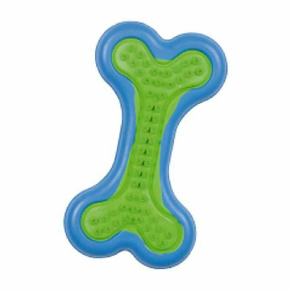 Comparer les prix de os en caoutchouc 6*11.5cm - bleu et vert