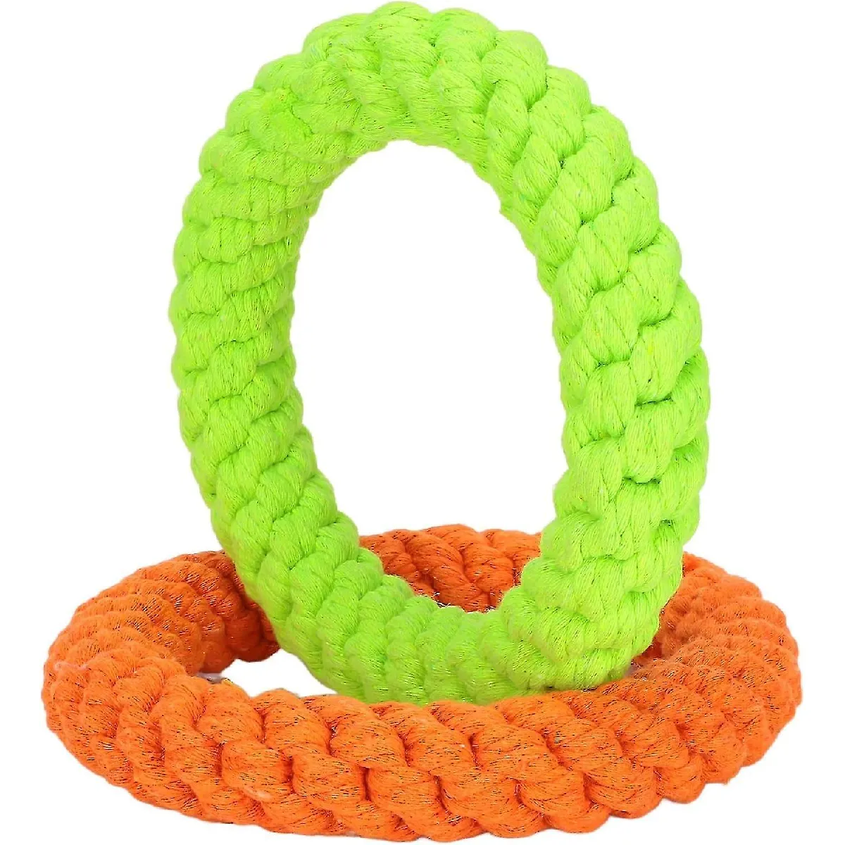Meilleurs prix pour Anneaux Jouet Pour Chien, Jouets à Mâcher Pour Chien En corde De Coton 2pcs, Jouet De Corde De Chien De Boucle De corde De Coton D'animal Familier Pour La Formation Et Le Jeu De Nettoyage De Dentition