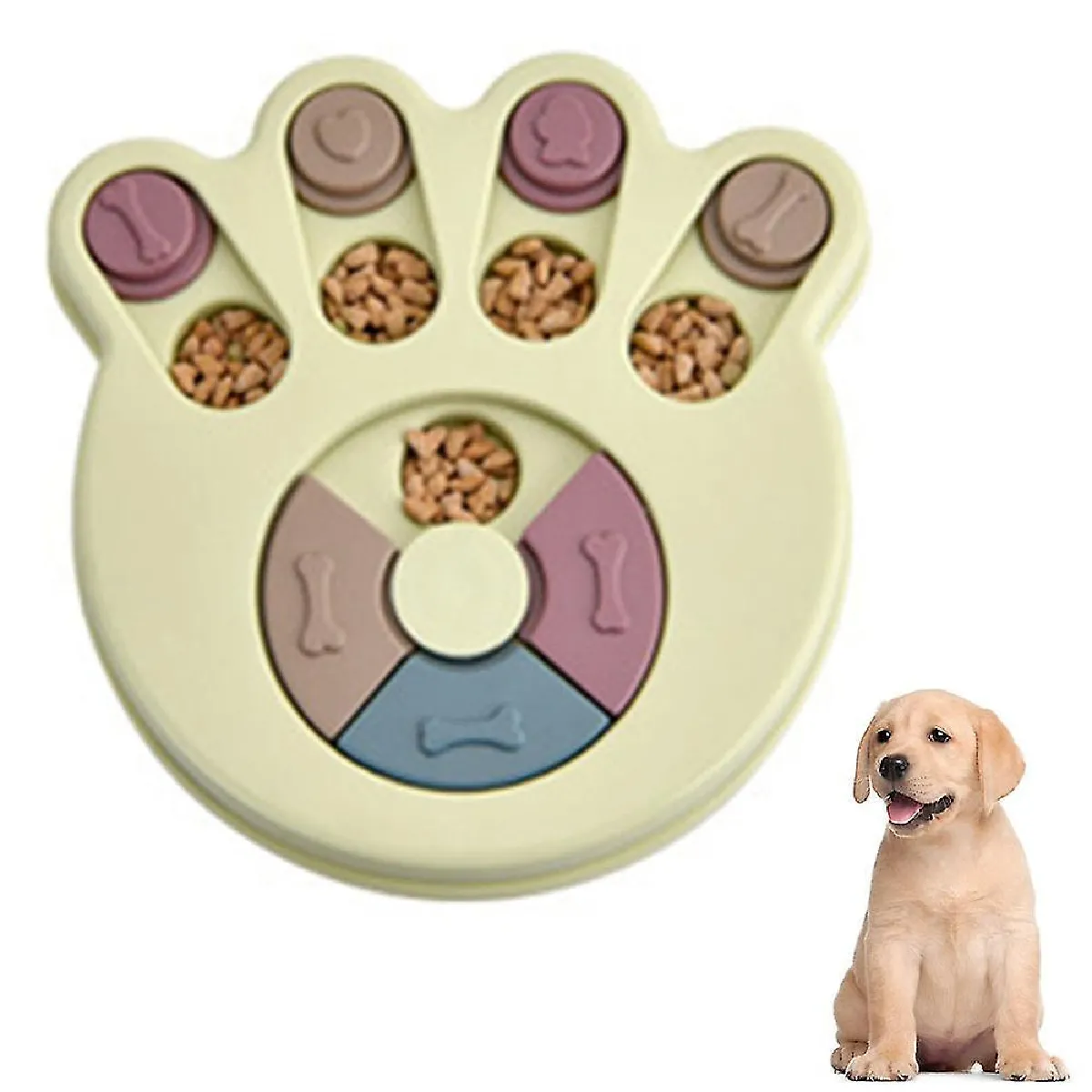 Meilleurs prix pour Jouets de puzzle pour chiens pour chiots, Jouet de puzzle interactif pour chien, Distributeur de friandises Fo