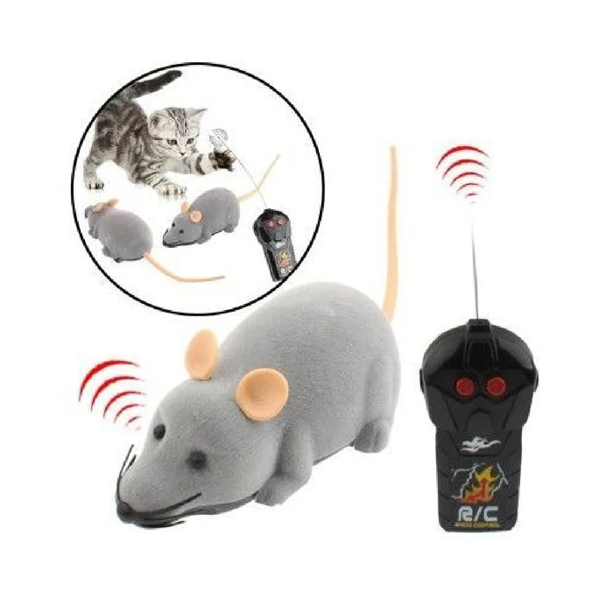 Yonis Gris Mini Souris Télécommandée