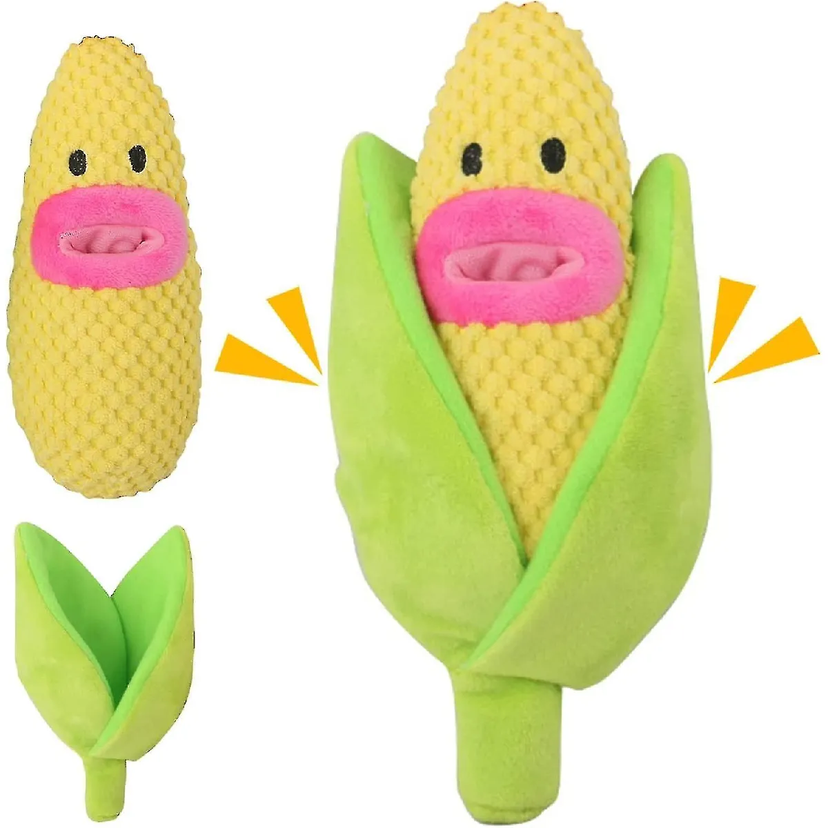 Comparer les prix de Jouets pour chien interactifs 2 en 1, Jouets pour chien grinçants, Jouets pour chien en peluche végétal, Jouet à mâcher pour petit chien, chien de taille moyenne