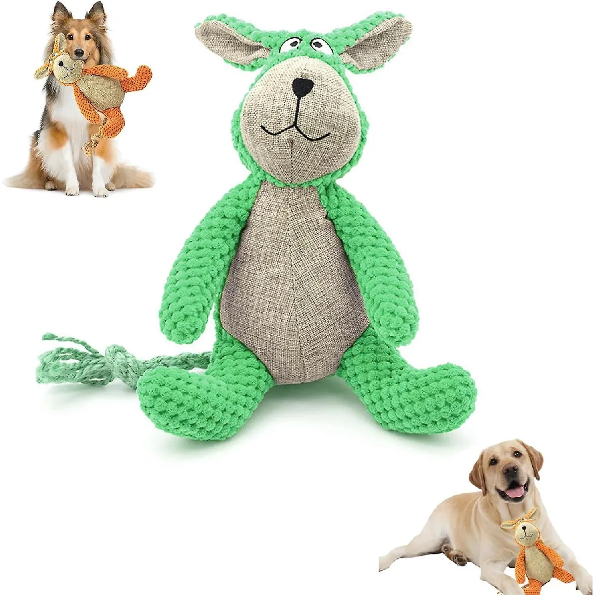 Meilleurs prix pour Jouet à mâcher robuste pour chien lapin pour mâcheurs lourds,jouet couineur robuste pour chien lapin,jouet à mâcher robuste pour chien lapin,jouet pour chien indestructible en peluche robuste