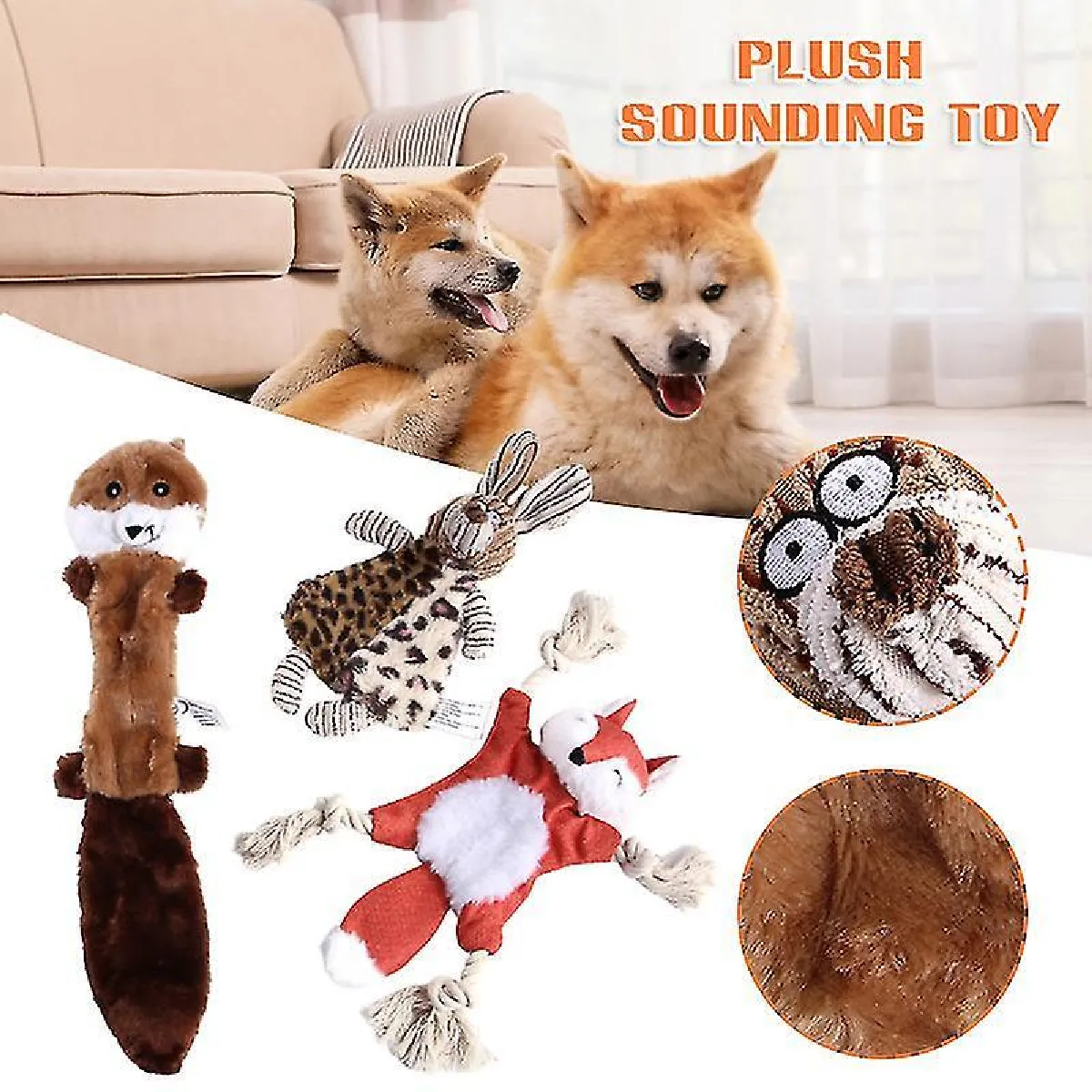 Meilleurs prix pour Chien Squeaky Toys Durable Dents Nettoyage Chewing Ball Puppy Chew Toys S