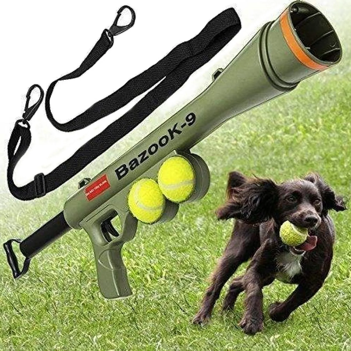 Comparer les prix de Jouet pour Animaux de compagnie Toy Training Chien Lance Lanceur de tir à distance Speed Lance de Tennis, Taille: 52 * 19 * 9cm Fournitures