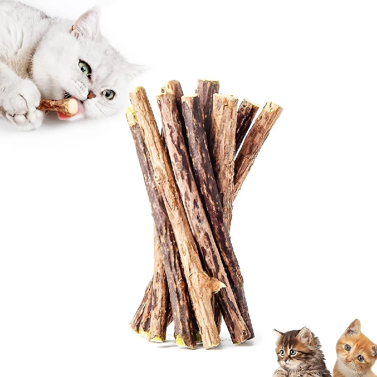 Comparer les prix de Jouets pour chat Silvervine Sticks - Jouets à mâcher interactifs pour chats
